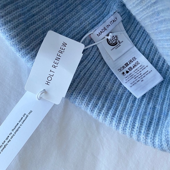 *NWT* GANNI Blue Recycled Wool Knit Toque - Picture 5 of 6